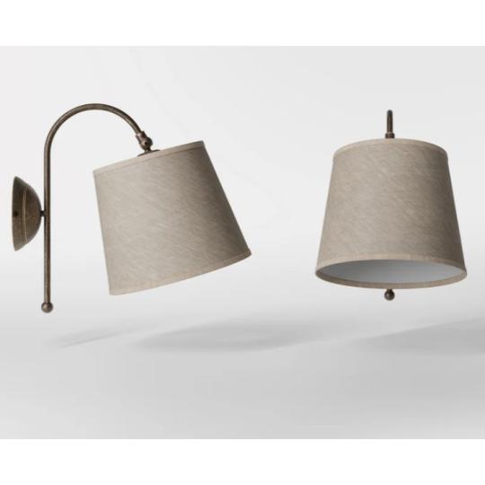 mediterran fali lampa rusztikus klasszikus szovet buras country allithato haloszoba olvasolampa falra videki folyoso farmhouse.jpg